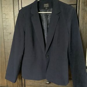 Sears Simply Styled XL Navy Blazer with size 14 above the knee skirt Navy
